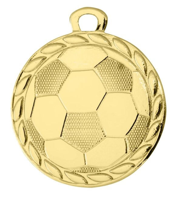 Medailles voetbal goud 32 mm