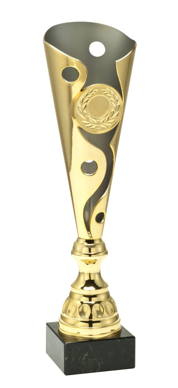 Economy trofee kelk rond goud/grijs