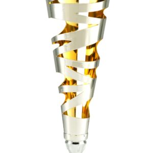 Medium trofee zilver/goud vaas